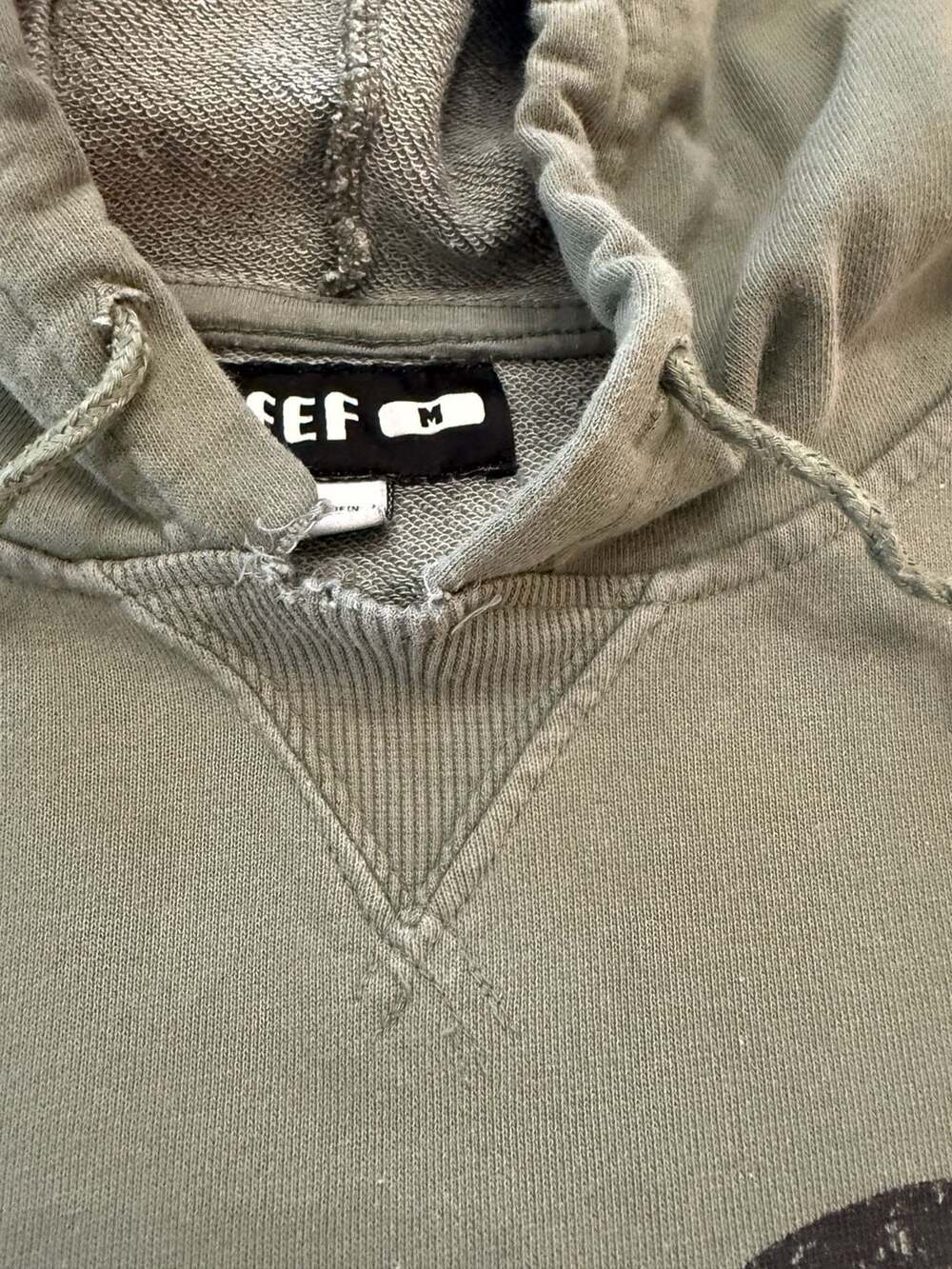 Reef Surf Club Olive Green Pullover Hoodie Size M - Picture 3 of 6